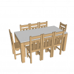 01-MESA 180XX90 8 CADEIRAS